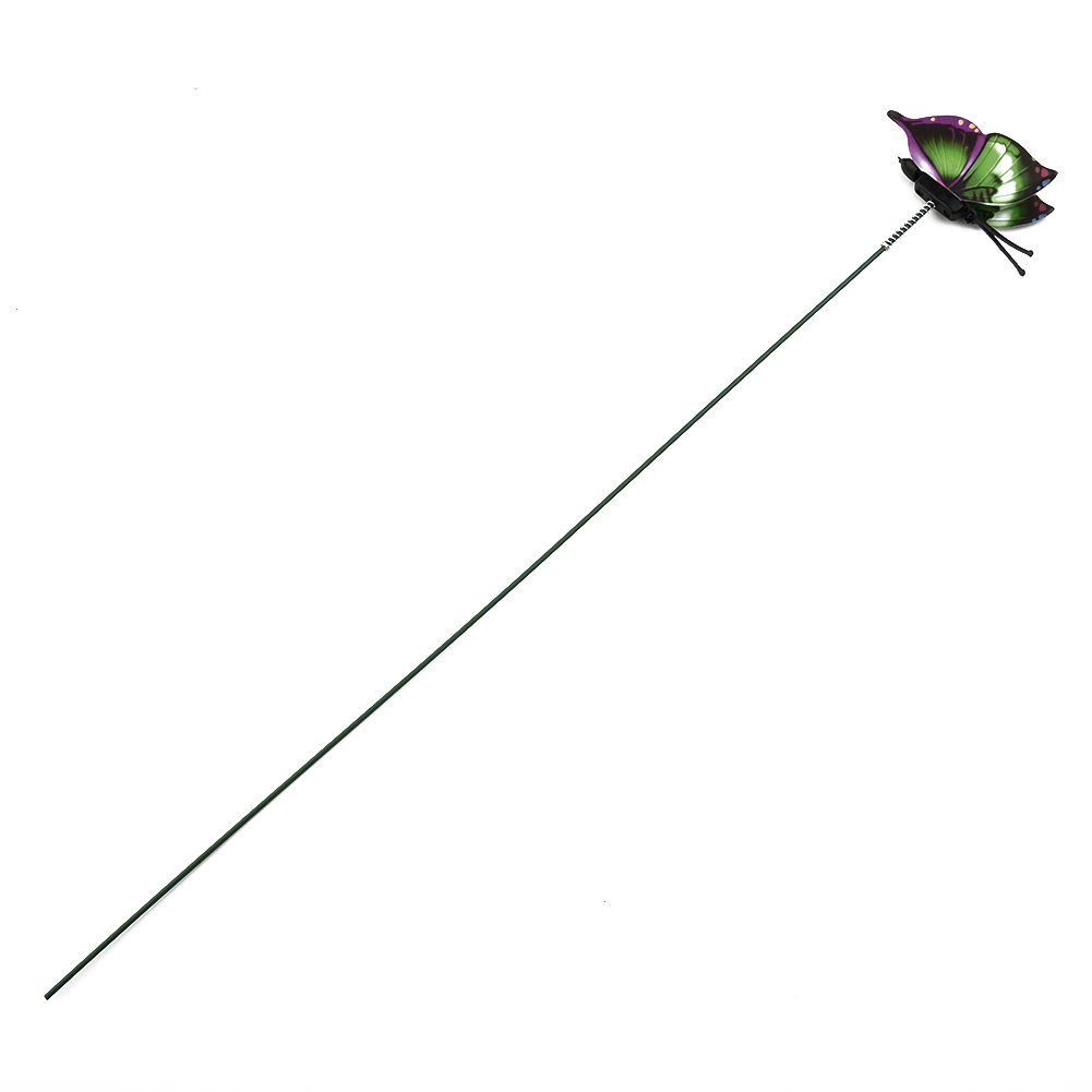 50 pçs estacas de borboletas simulação colorida borboletas jardim ao ar livre quintal planta flores pote primavera decoração do jardim 25*4cm