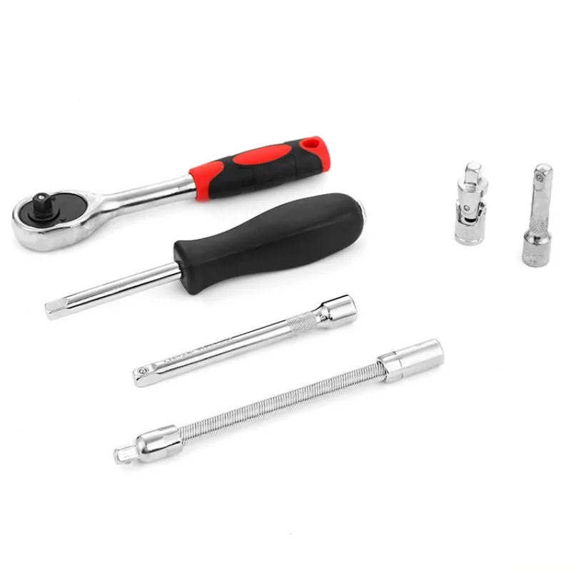 Set di chiavi a cricchetto con presa di azionamento da 46 pollici, con presa metrica e barra di prolunga per strumenti di riparazione auto