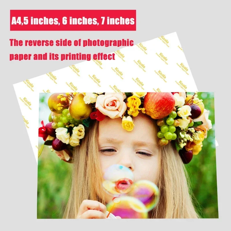 100 個 5 インチ 6 インチ 7 インチ高品質写真用紙フォトスタジオ用紙と光沢のある写真用紙 20 個 A4 アルバム写真に適した