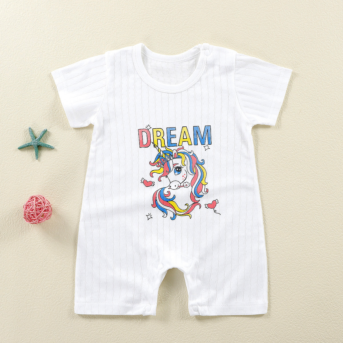 Летний детский комбинезон с короткими рукавами, комбинезон для новорожденных мальчиков и девочек, детский комбинезон, детская одежда, детская одежда