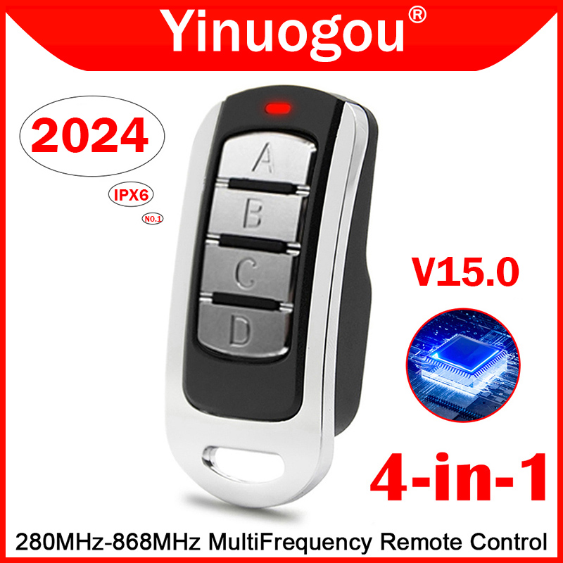 Garage Door Remote Control 433MHz 868MHz 287MHz-868MHz Duplicator Garage Door Opener Rolling Code Transmitter Gate Control 4 Key