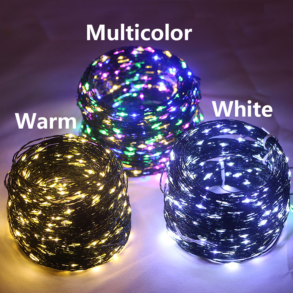5m/10m/20m LED grün Kupferdraht String Lampe USB Batterie Box Weihnachts fee Lampe Camping Garten Terrasse Party Hochzeit Neujahr