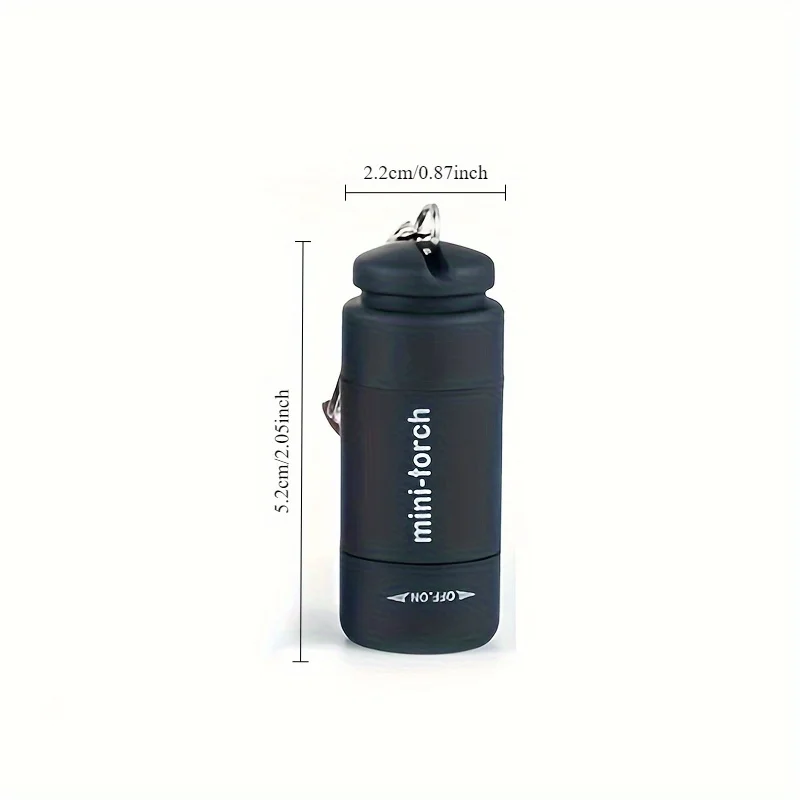 LED 마이크로 포켓 손전등 휴대용 USB 충전식 키 체인 손전등 방수 홈 야외 하이킹 캠핑 손전등