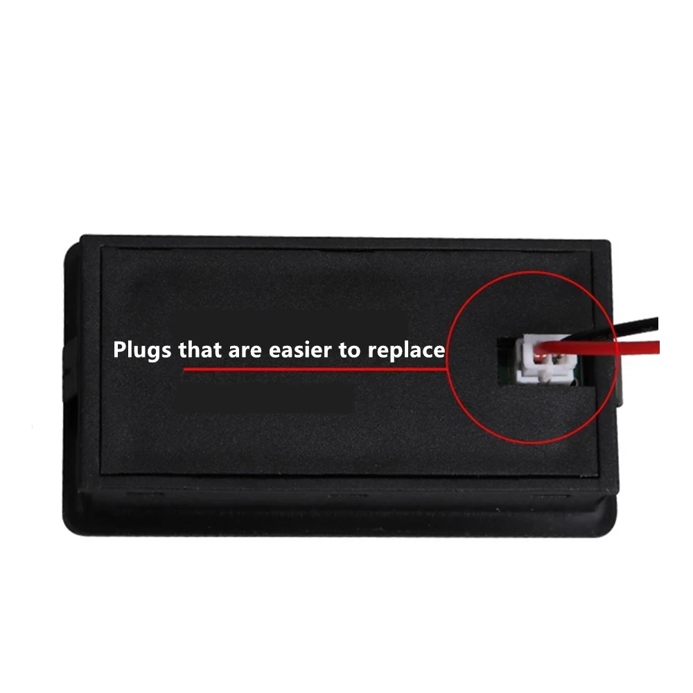 Đèn Báo Dung Lượng Pin DC 8V-100V Axit Chì Lithium Đời PO4 Xe Ô Tô Xe Máy Vôn Kế Điện Áp Đo 12V 24V 48V 72V