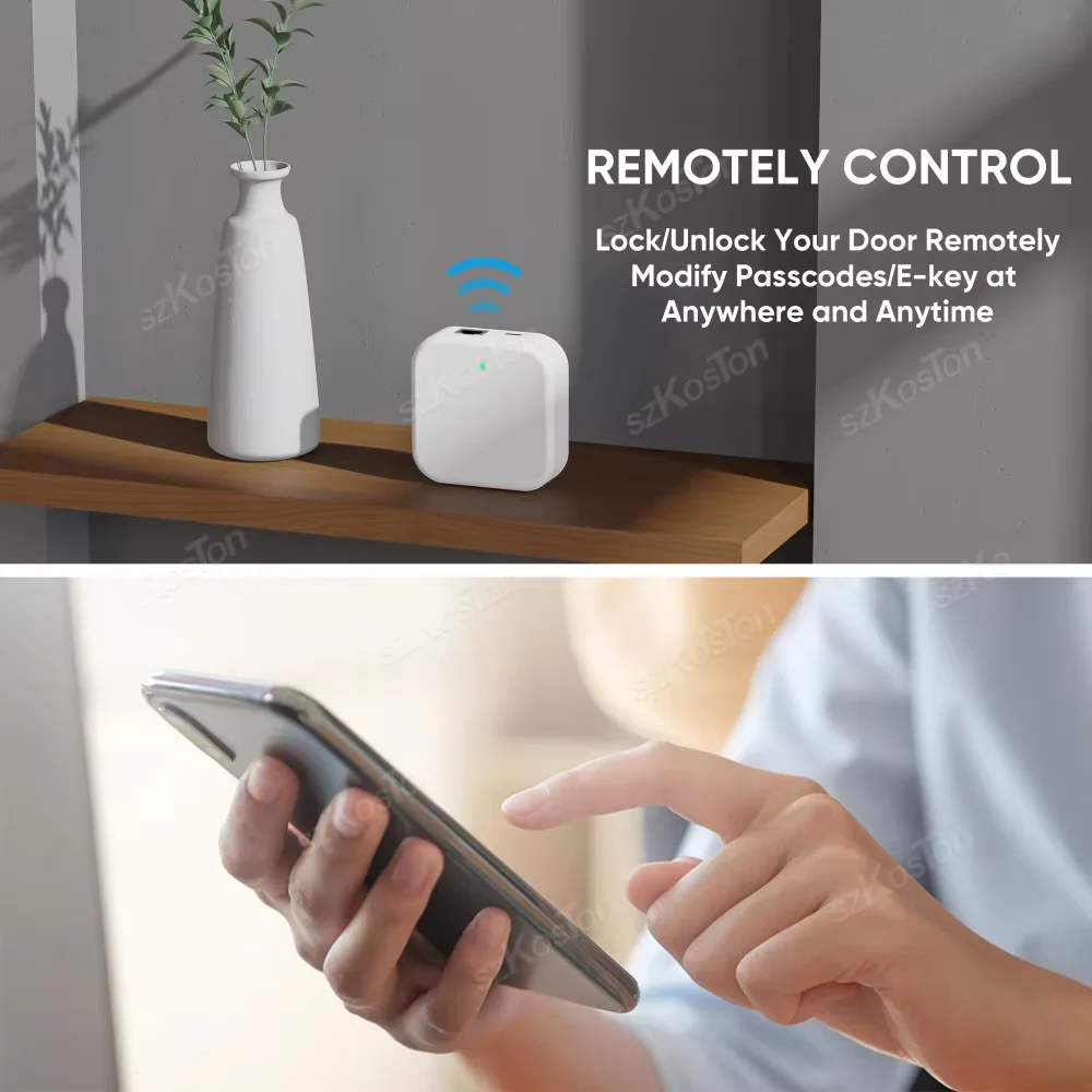 Ttlock app dispositivo g3 gateway com porta ethernet rj45 fechadura da porta inteligente com fio gateway desbloqueio remoto controle de voz para alexa google