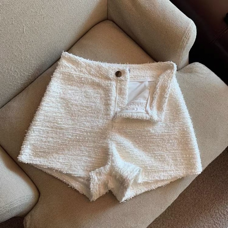 Hotsweet ショーツ女性のセクシーなスキニー Y2k 服ハイウエストヨーロッパストリートファッションズボンクール厚いボタンフライワイドレッグ新