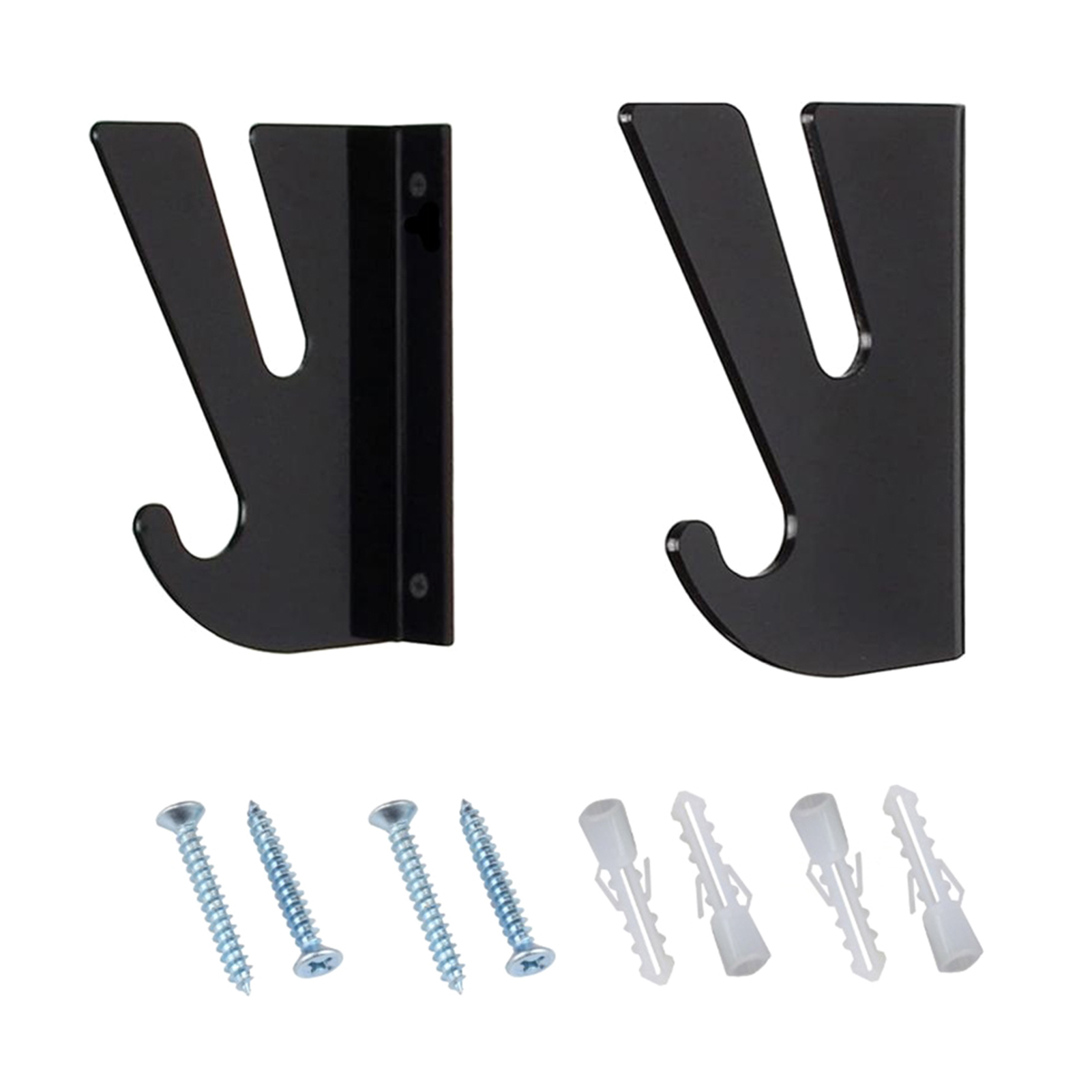 Horizontal Wall-montado Skate Hanger, armazenamento Rack, ganchos, Deck Display, 2pcs