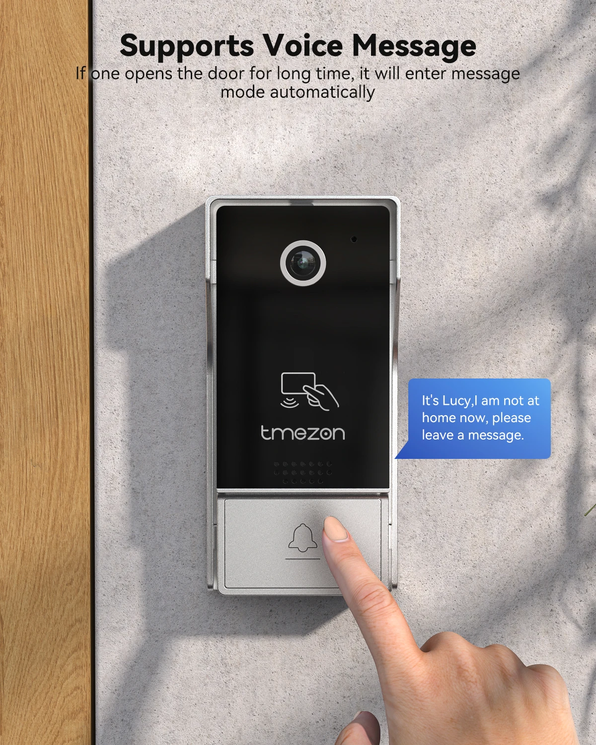 Tmezon 7 Polegada tuya app 1080p wifi sem fio inteligente sistema de intercomunicação vídeo porteiro com campainha com fio app/tela sensível ao toque