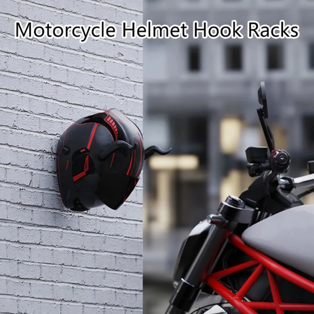 หมวกกันน็อครถจักรยานยนต์ Hook Racks อเนกประสงค์ Hook Hanger Home กระเป๋าเดินทางผู้ถือแจ็คเก็ตห้องครัวตู้ชั้นวางของ Wall Mount Hooks