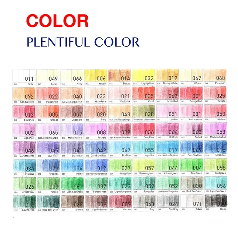 Juego de lápices de colores de 12/18/24/36/48/72 colores, plomo de pintura aceitosa con caja, lápices de madera para bocetos, suministros de dibujo escolar, regalos para estudiantes