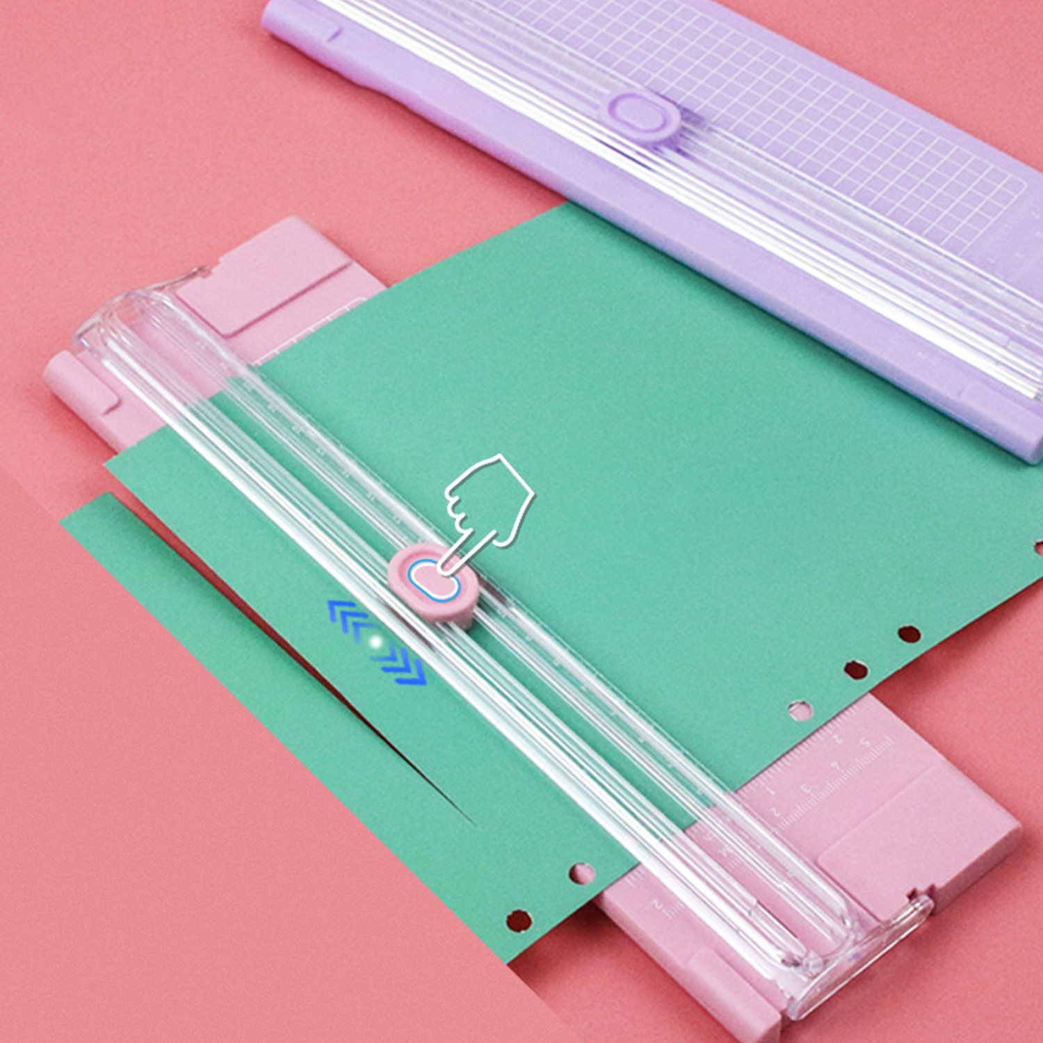 Cortador de papel de corte bidirecional a4 com régua pull-out para aparador de fotos scrapbook máquina de tapete de corte leve uso de escritório