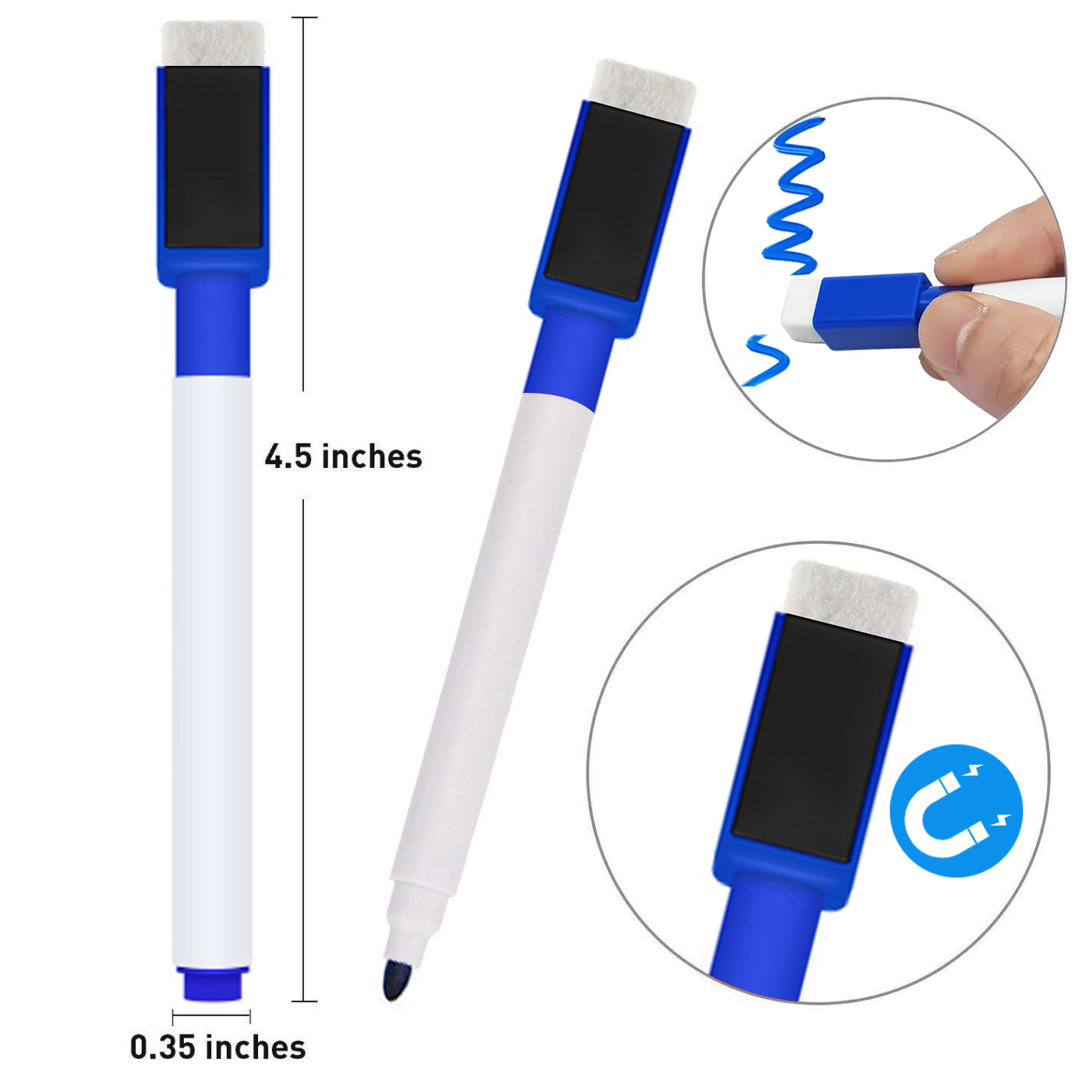 Whiteboard Stickers Chalk Board Erasable PVC Draw Mural Decor Chalk Board Wall Sticker for Kids Rooms Bedroom Office 45x200cm