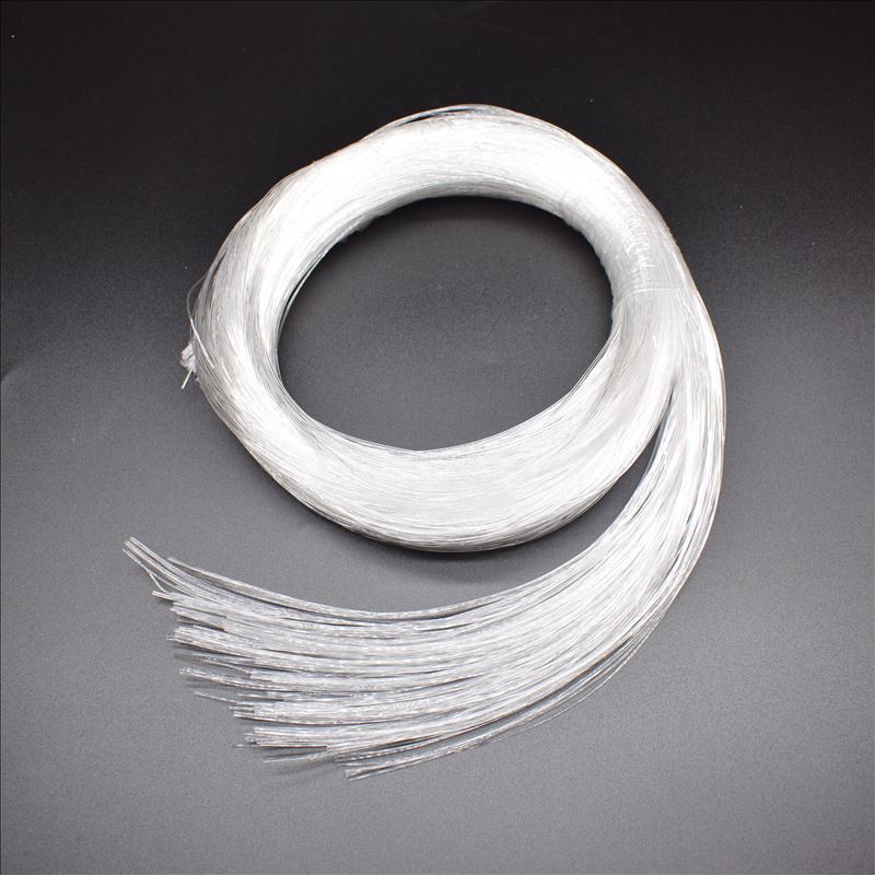 Helligkeit 20 Stück x 2 mm Durchmesser 1–5 Meter Länge PMMA End Glow Kunststoff-Glasfaserkabel für Beleuchtungsdekoration