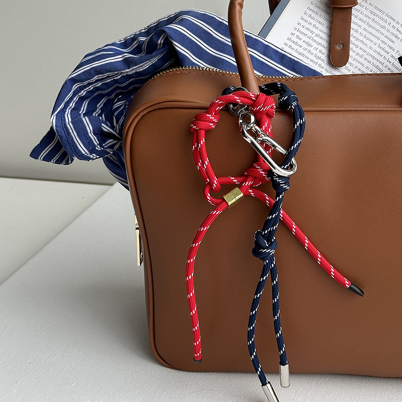 Accesorios de estilo japonés y de Corea del Sur, colgante de cuerda de nailon de color cordón para bolso, pulsera tobillera elegante con personalidad
