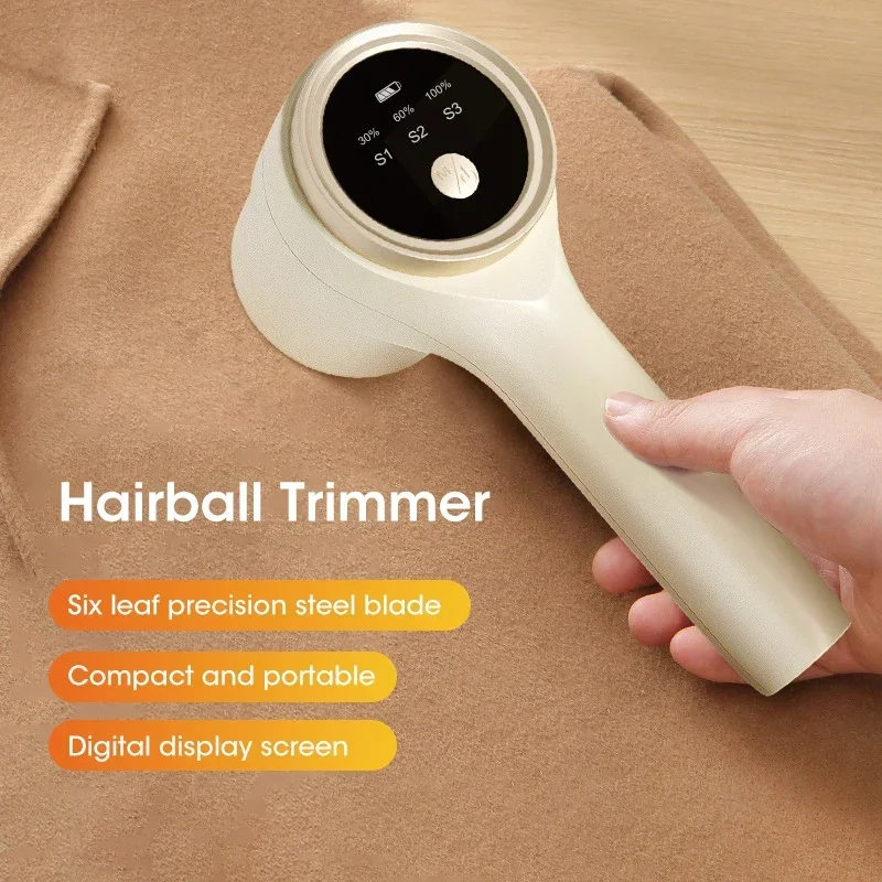 Lint Remover สําหรับเสื้อผ้าไฟฟ้า Fuzz Pellet Remover จอแสดงผล LED ชาร์จสําหรับเสื้อผ้าแบบพกพาเครื่องโกนหนวดผ้า Fluff Remover