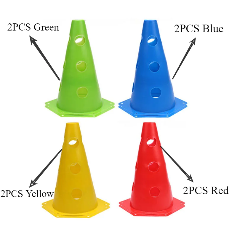 ฟุตบอลความคล่องตัวการฝึกอบรมกระโดดบาร์อุปสรรคฟุตบอลการฝึกอบรม MARKER POLE กีฬากลางแจ้งมัลติฟังก์ชั่ความเร็วการฝึกอบรม Hurdle