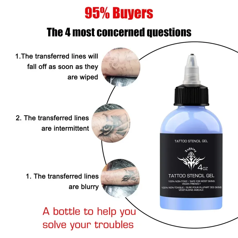 30/120ML Professional Tattoo Stencil Magic Gel เครื่องถ่ายเอกสารความร้อน Tattoo Transfer Stuff Solution ครีมชุดหมึกสัก