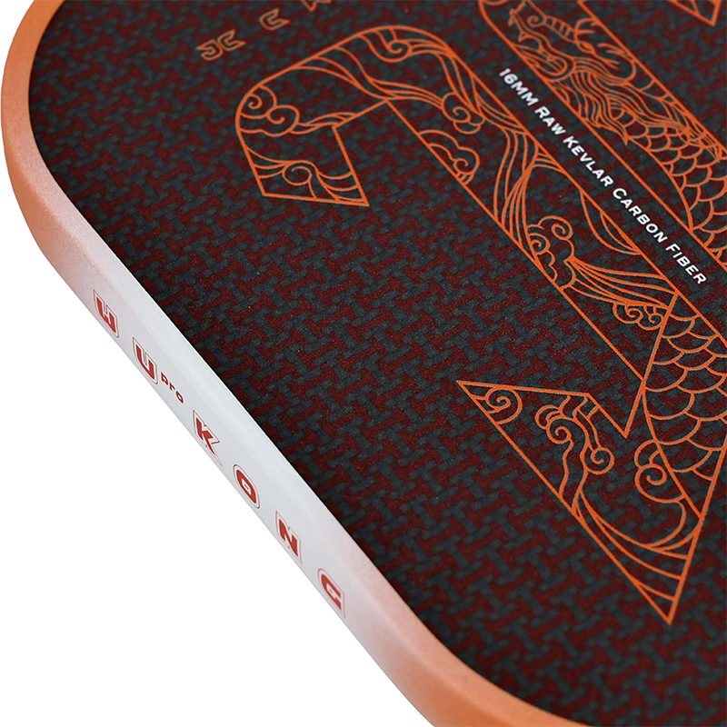 Juciao USAPA – palette de Pickleball en Fiber de carbone Kevlar approuvée par l'USAPA, Surface texturée thermoformée avec bord en mousse