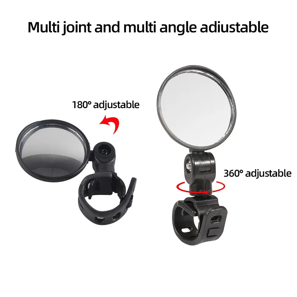 Espejo retrovisor Universal para bicicleta, accesorio para manillar de ciclismo, ajustable, giratorio, gran angular
