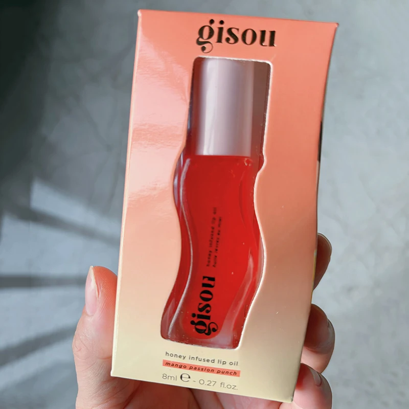Gisou INS 인기 모이스춰 라이징 립밤 오리지널 립 오일 케어 립 베네틴트 포 립 플럼 핑 엑스 폴리 에이 팅 체리 글로스