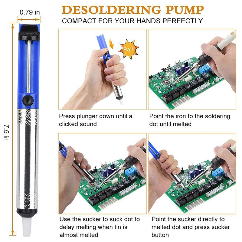 Kit saldatore elettrico con display digitale, temperatura regolabile, riscaldamento ceramico, strumenti di saldatura elettronici, 60 W, 80 W