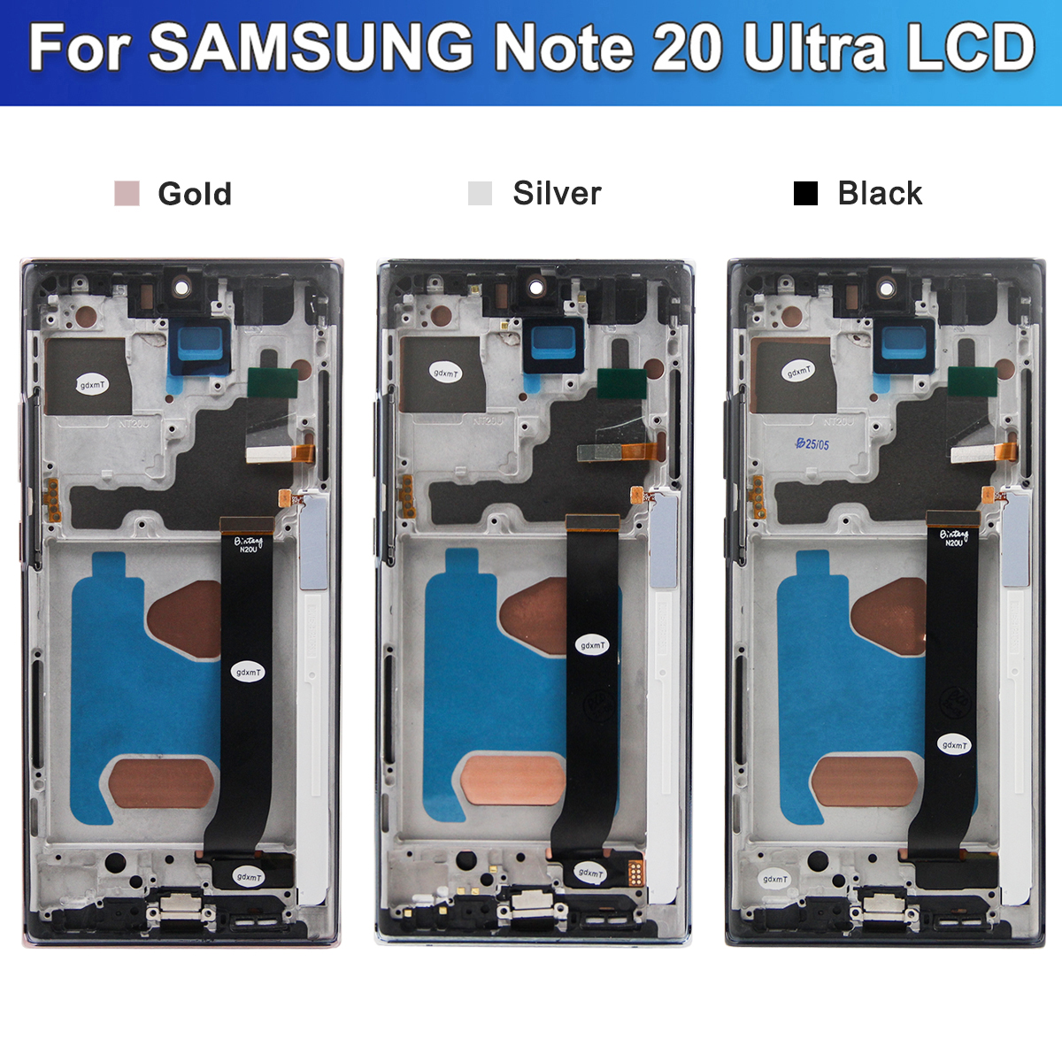 TFT para Samsung Note20 Ultra pantalla 4G LCD reemplazo de la pantalla táctil + marco para Samsung Galaxy Note 20 Ultra 5G N986B pantalla LCD