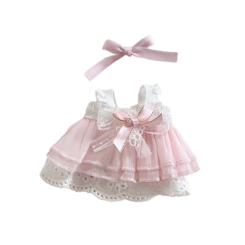 15/17cm śliczne Mini Labubu ubranka dla lalki strój Kawaii Cardcaptor Sakura styl Labubu Idol lalki odzież akcesoria element ubioru