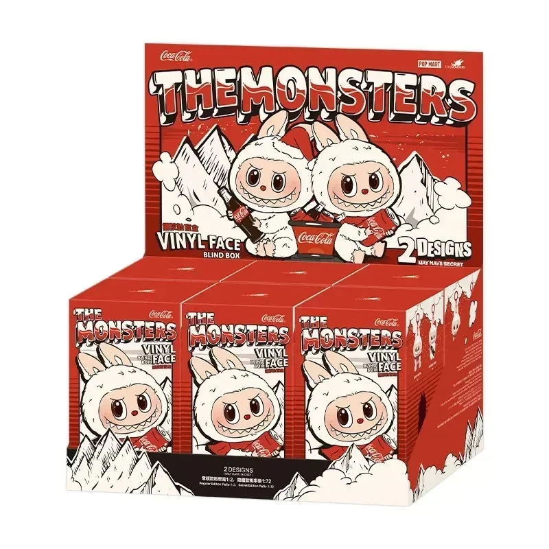 POP MART LABUBU THE MONSTERS コカ・コーラシリーズ ビニール製 フェイスブラインドボックス おもちゃ ミステリーボックス サプライズギフト