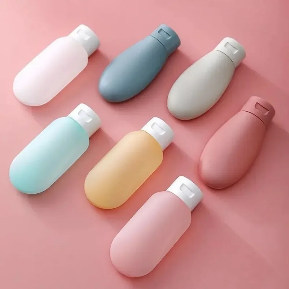 4Pcs 60ml Travel Botttle Set Refillable Bottles Soft Cream Lotion Shampoo Squeeze Tube Empty Cosmetic Containers Makeup Tools