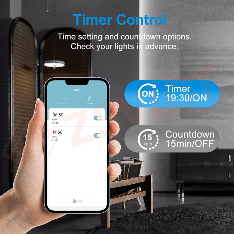 Tuya interruptor inteligente zigbee com tempo de tempo função de indução do corpo humano 4 gang interruptor de botão de luz de parede controle remoto