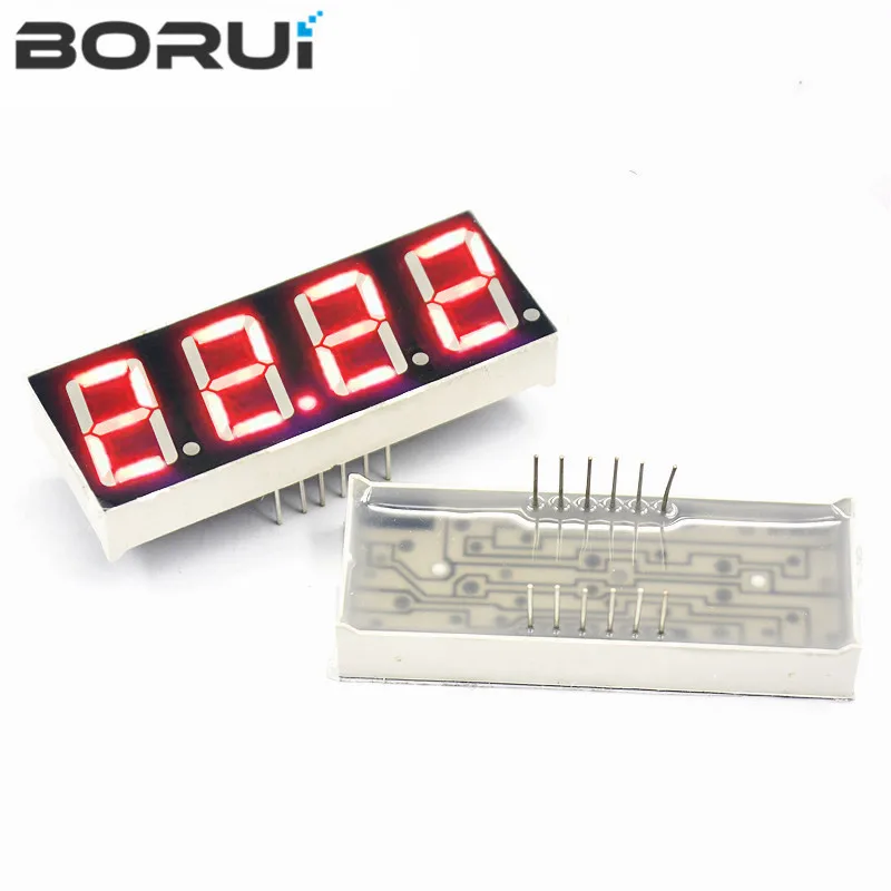 1pc display a LED da 0.56 pollici 7 segmenti 1 Bit/2 Bit/3 Bit/4 Bit cifre tubo rosso comune catodo/anodo digitale 0.56 pollici led 7 segmenti