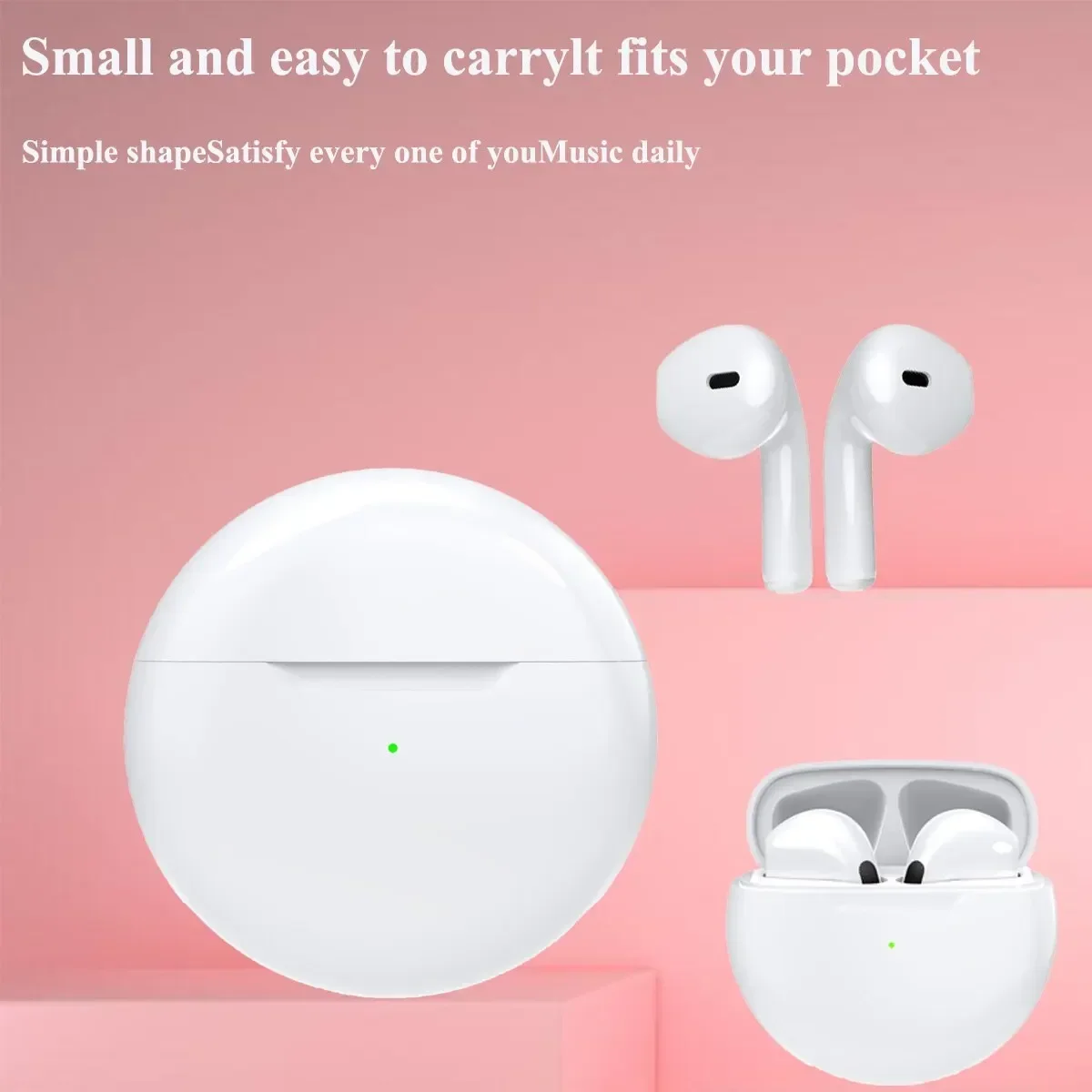 Air Pro6 auriculares Bluetooth Tws auriculares Bluetooth inalámbricos auriculares Bluetooth Pods EarPods auriculares inalámbricos Pro 6 auriculares