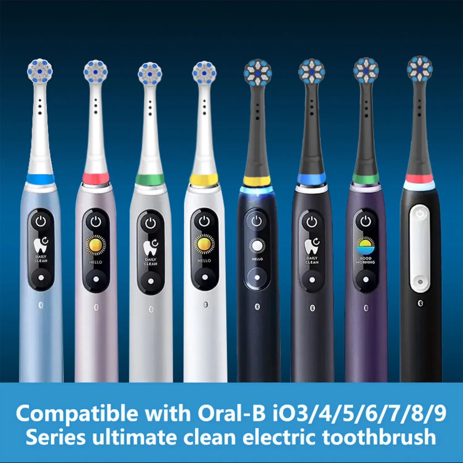 Vervangende opzetborstels compatibel met Braun Oral B iO 3/4/5/6/7/8/9/10 serie elektrische tandenborstel vervangende hoofden