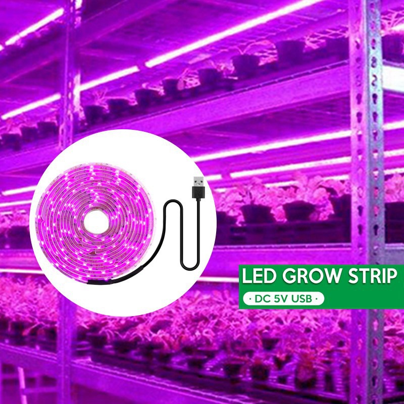 USB 5V LED 植物成長ストリップライトフルスペクトル植物成長ライト温室植物ランプ植物水耕栽培システム用