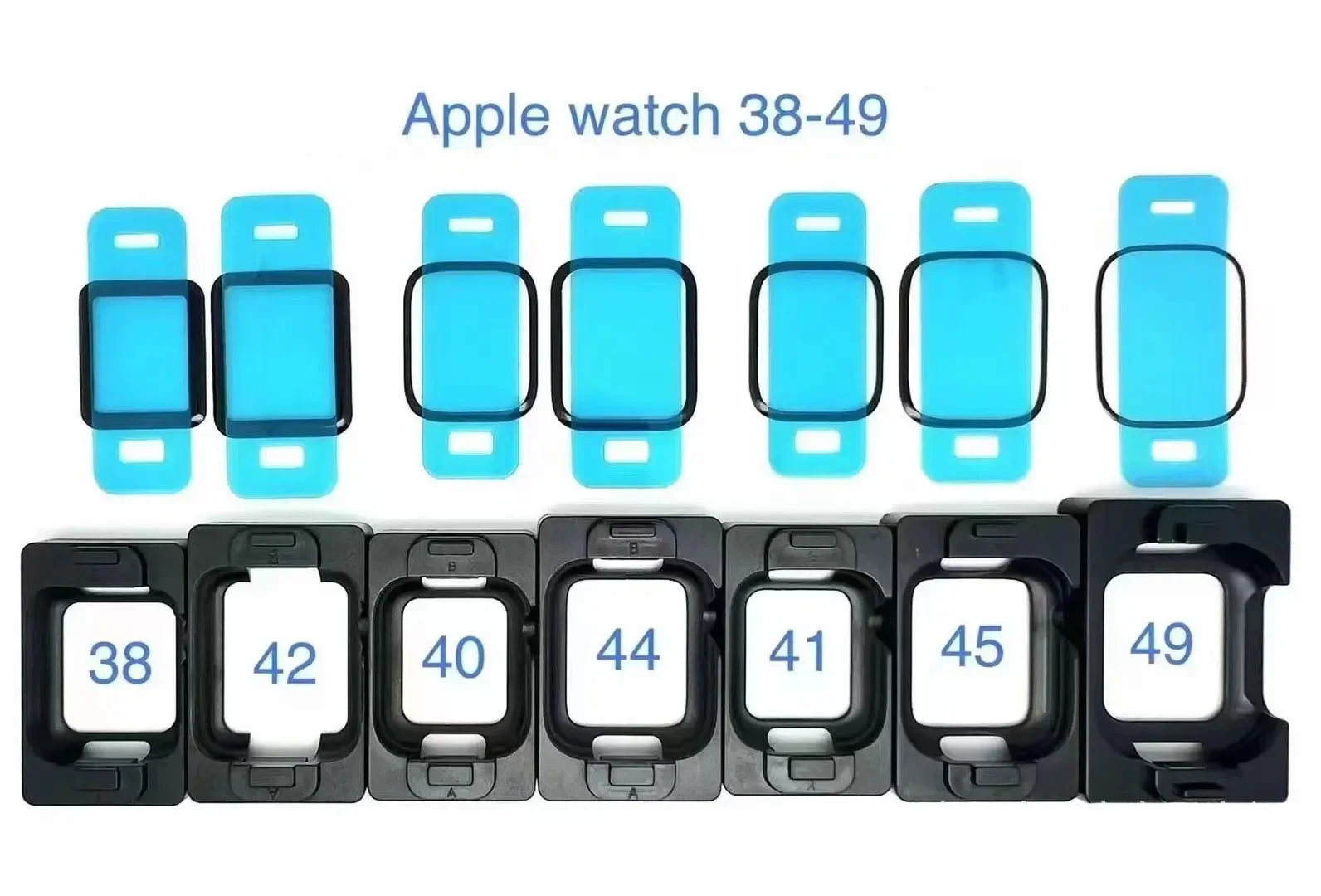 1-5PCS ฟิล์มเซรามิคสําหรับ Apple Watch Ultra 8 7 49 มม.45 มม.41 มม.ป้องกันหน้าจอสําหรับ Apple Watch 6 5 4 SE 44 มม.40 มม.3 2 9 42 มม.38 มม.