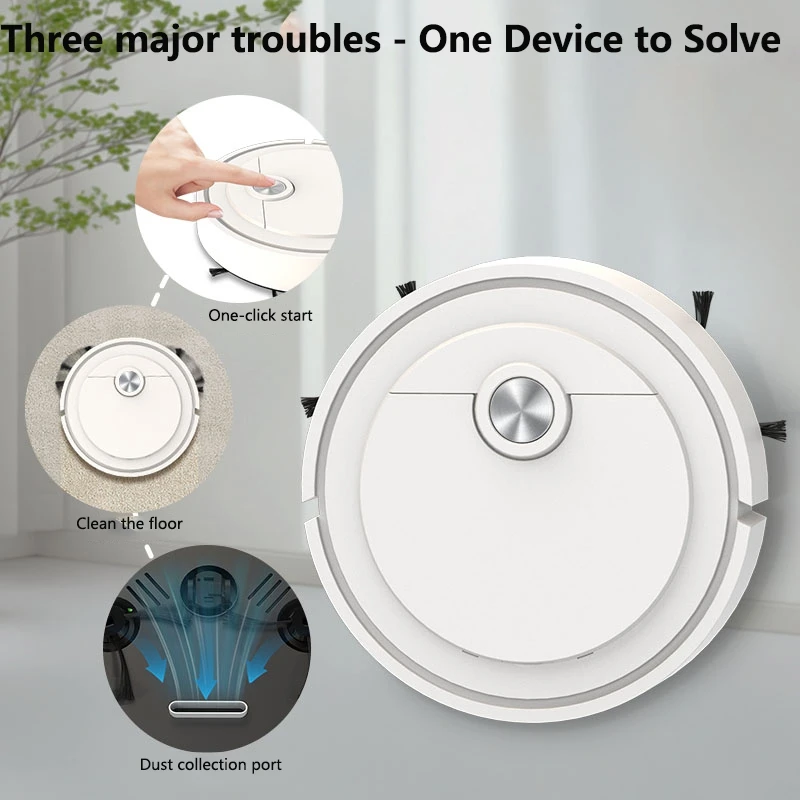 Умный подметальный робот Midea 3-в-1, умный пылесос, бытовой перезаряжаемый полностью автоматический пылесос, пыль, волосы, сильное всасывание