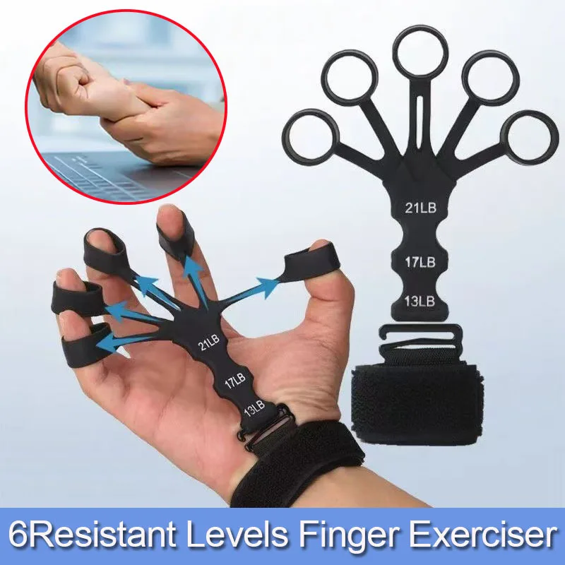 Finger Strength Recovery Trainer ซิลิโคนใหม่ 5 นิ้ว Stretcher Flexion Extension Vein Trainer ซิลิโคนทนทาน