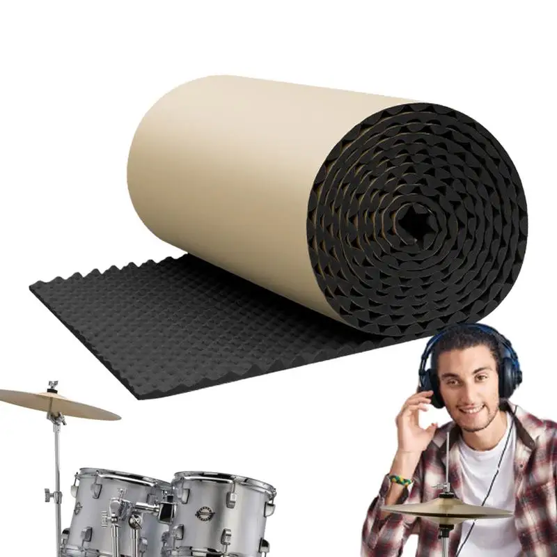 แผงดูดซับเสียงแผ่นเสียงแผงอะคูสติก Self Adhesive Acoustic Barrier สําหรับสตูดิโอรถยนต์กันน้ํา Sound Proof Padding