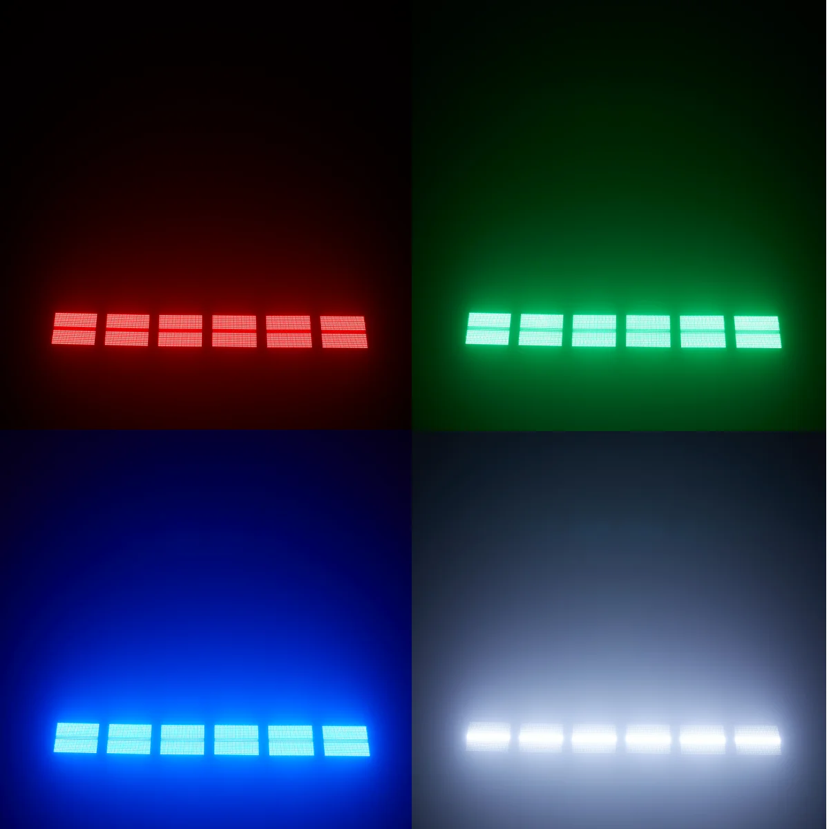 4 teile/los 60 W Mni LED Strobe RGBW 4in1 8 Partition Weiß 8000 K DMX Super Helle Waschen Dj bar Strobe Bühne Lichteffekte