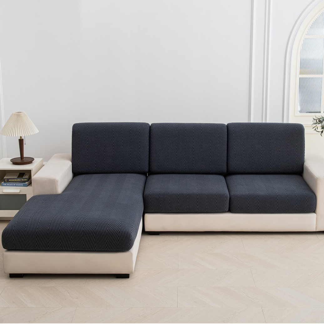 Funda de asiento de sofá Jacquard, funda elástica gruesa para sofá, Protector antipolvo, funda de cojín de sofá extraíble, 1 ud.