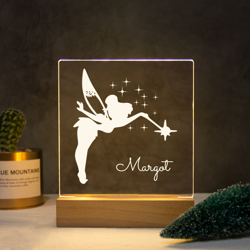 Drop Shipping Personalized Nightlight USB LED Customized Name 3D Lamp  Decoration Bedroom Toys Birthday For Baby Children Gift