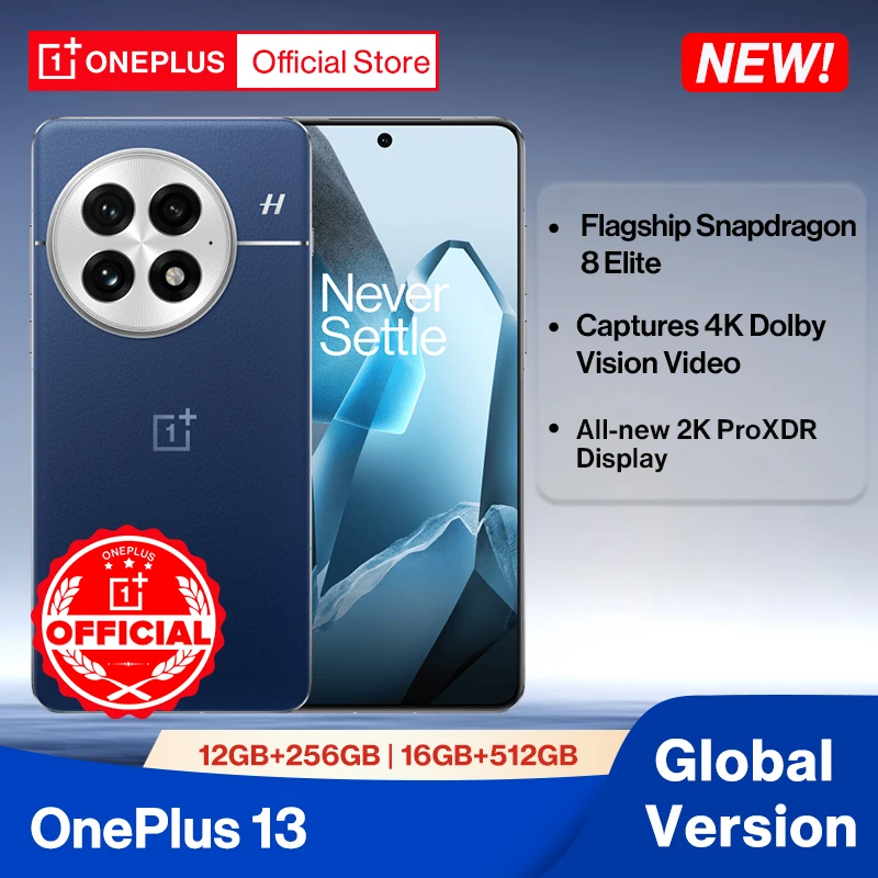 World Premiere OnePlus 13 Global Version AI Smartphone Snapdragon 8 Elite 6000mAh Battery 50W AIRVOOC Wireless Charge NFC