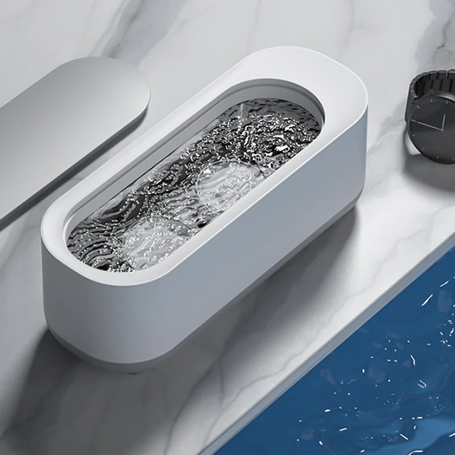 Limpiador de ondas sónicas de alta frecuencia para el hogar, Mini máquina de limpieza de vibración de onda sónica portátil para gafas de joyería, cepillo de dientes