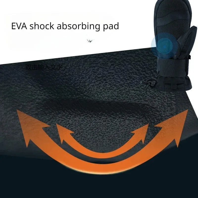 New Men Women Ski Snowboarding Gloves Inside Wrist Guards Waterproof Warm Skiing Winter Gloves