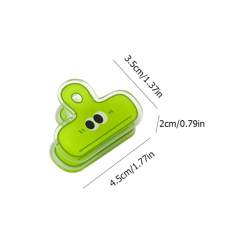 MOHAMM-Clips de acrílico Multicolor para planificador, suministros decorativos para oficina, papelería escolar, 4 unidades