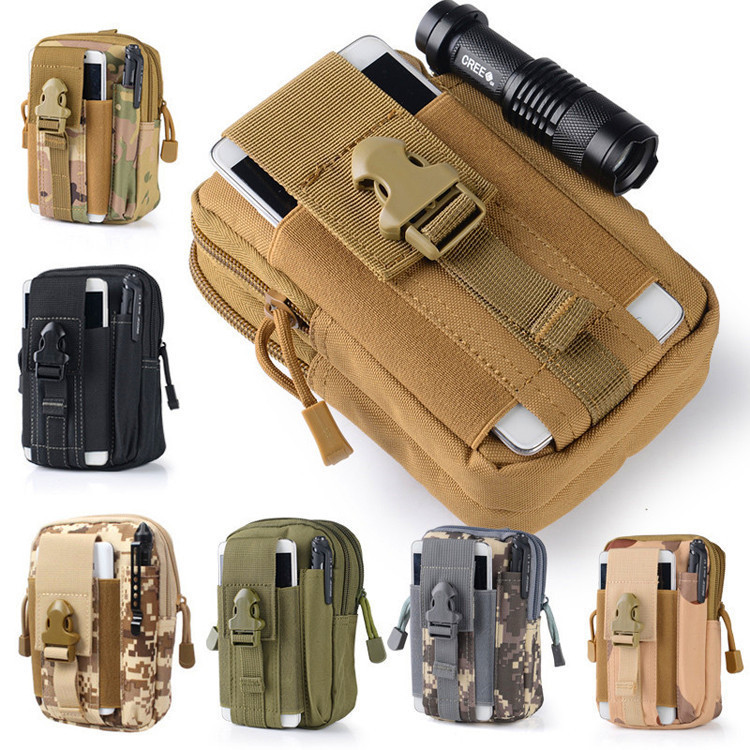 Bolsa Molle con cinturón para hombre, bolsa de herramientas de supervivencia de bolsillo pequeño para correr, viajar, acampar, cazar, Airsoft