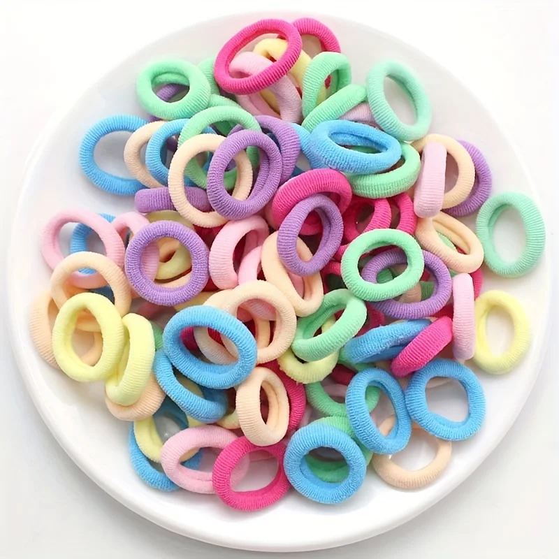 100/300pcs เด็กเชือกผมยืดหยุ่น,สาว Scrunchies อุปกรณ์เสริมผมชุด,Original Choice สําหรับของขวัญ