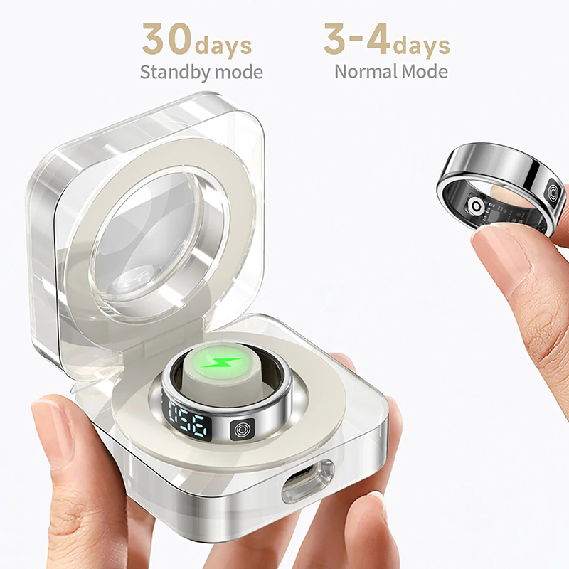 Xiaomi SR08 Smart Ring Men Women LED Display Screen Heart Rate Blood Oxygen Monitoring Multi Sports Modes 5ATM Waterproof 2025