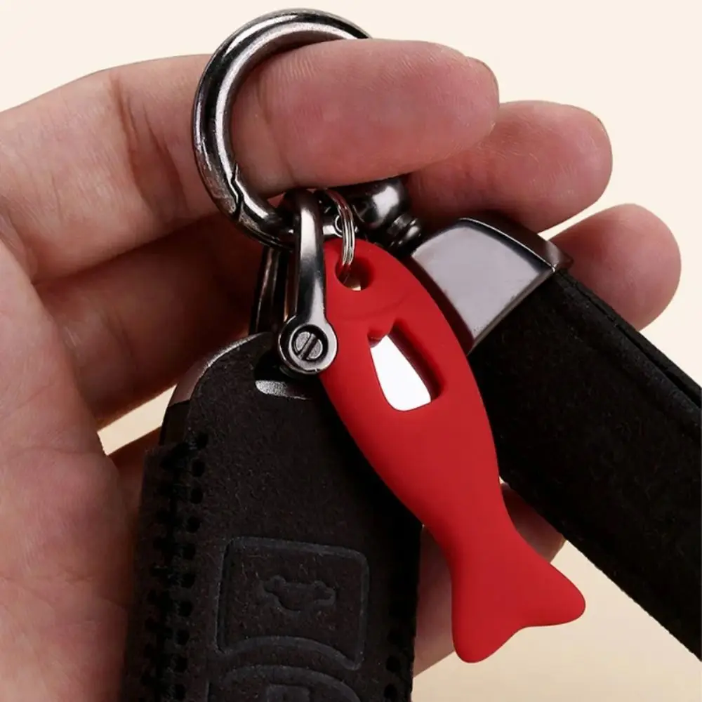 Fish Shape Sim Card Pin Needle Tray Protective Sleeve Silicone Sim Card Pin Holders Keyring for iPhone/Mi/Samsung/Huawei