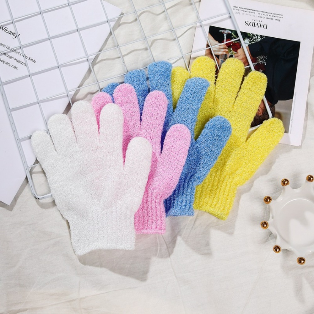 1pcs Reversible Exfoliating Shower Gloves Body Scrub Gloves, Cleansing Tools Bath Towel Bath Products Back Scrub Spa Accessories